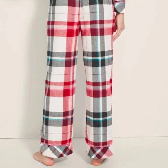 NWT Soma Flannel Super Soft Long-Sleeve Top & Pant Set - Picture 3 of 9